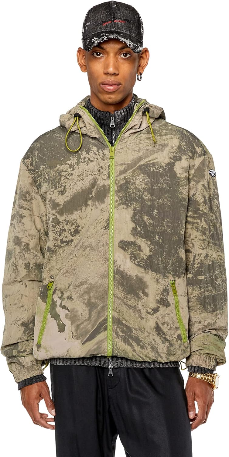 Amazon | [Diesel] (ディーゼル) メンズ ナイロン ジャケット オール